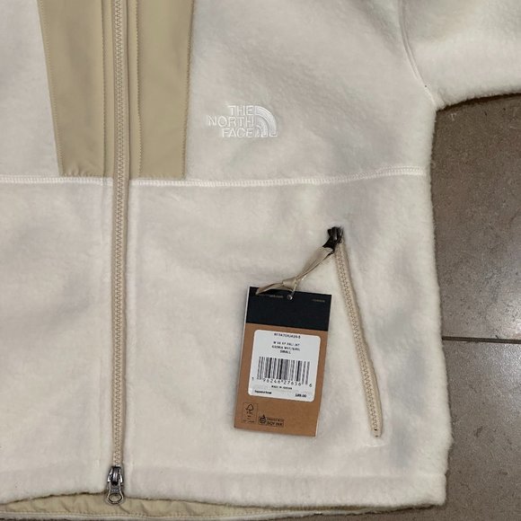 The North Face Sherpa Denali Fleece Zip-Up Funnel Neck Jacket (Gardenia White) - Picture 14 of 16